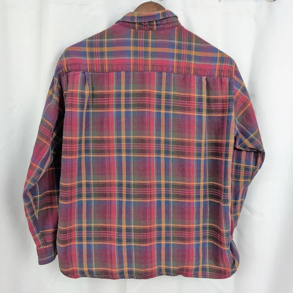 Ladies' Vintage LL Bean Plaid Button Up Shirt - Picture 8 of 9